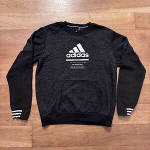 Adidas For Creators Only Crewneck Sweatshirt Mens Medium Black Long Sleeve